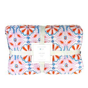 NEW Pottery Barn Kids Zadey Patchwork Toddler Reversible Quilt Boho Geometric